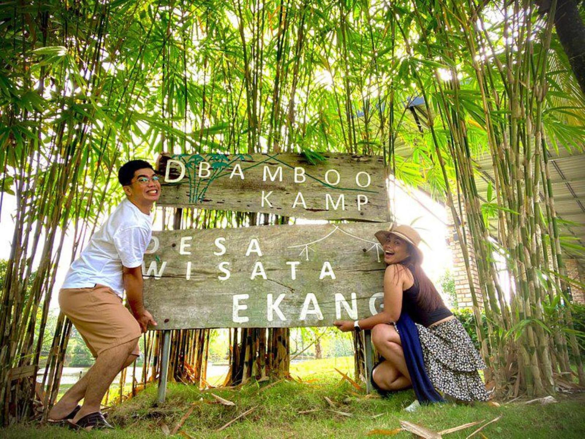 "D'Bamboo Kamp" Desa Wisata Ekang 라고이 외부 사진